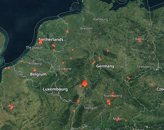 Vulnerable organizations in The Netherlands, Belgium and Germany